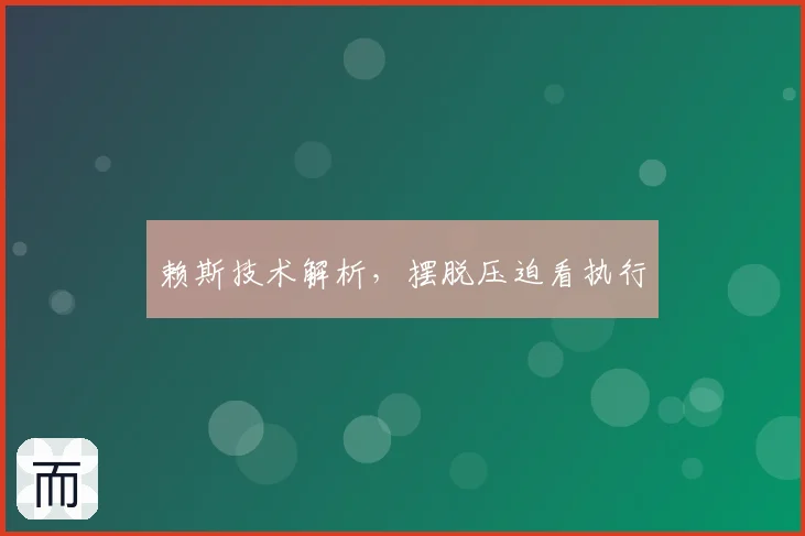 赖斯技术解析，摆脱压迫看执行